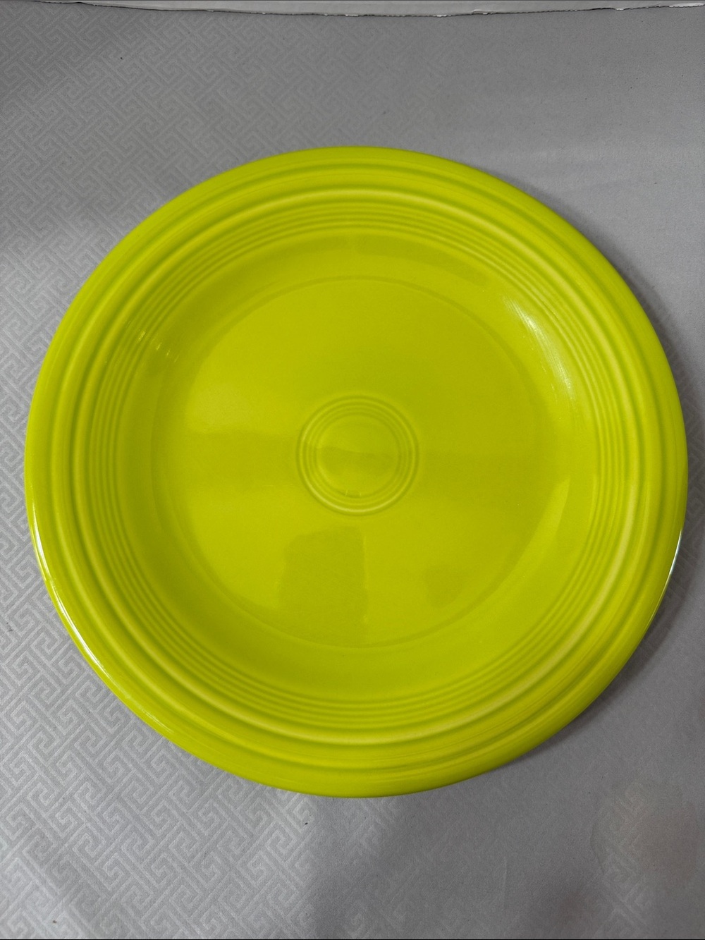 Fiesta Dinner Plate 10.5” Lemongrass Green Ceramic Homer Laughlin USA